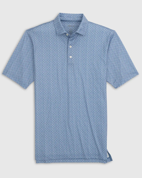 Johnny-O Big and Tall Adler Printed Polo Lake