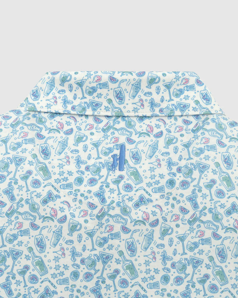 HENDRICK PRINTED POLO IN MALIBLU BY JOHNNIE-O