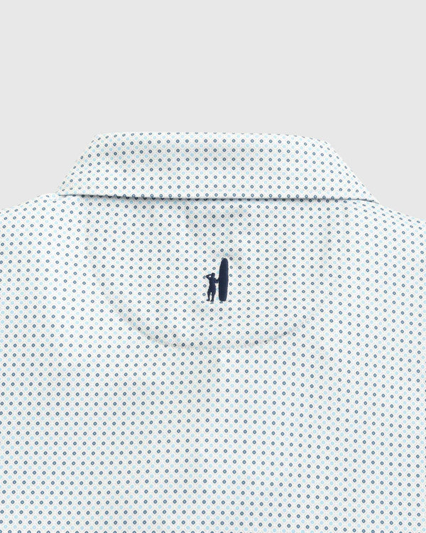 Johnnie-O Edmund Printed Polo White