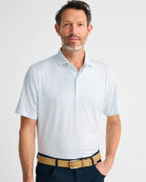 Johnnie-O Andreas Printed Polo White