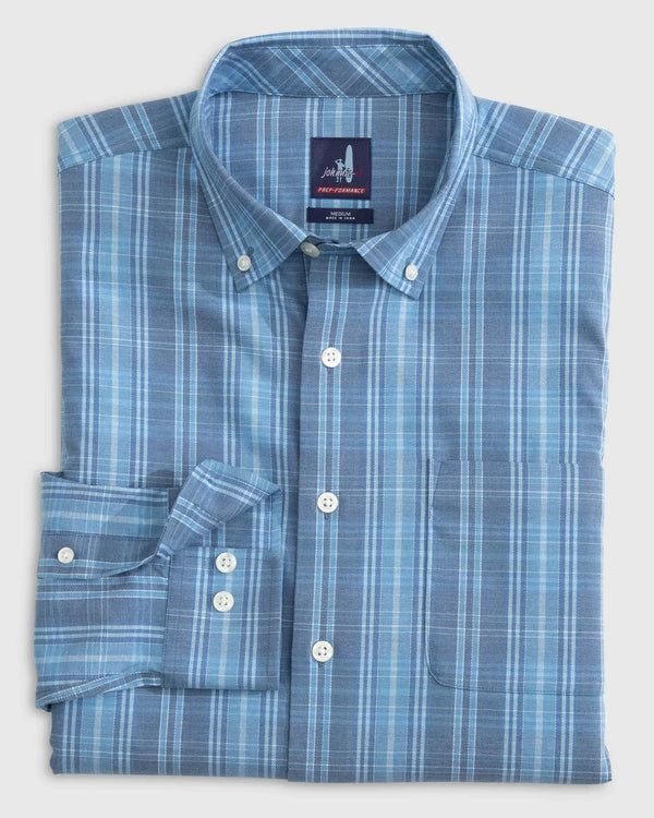 Johnnie-O Conover PREP-FORMANCE Button Up Shirt Wake