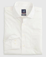 Johnnie-O Tradd PREP-FORMANCE Button Up Shirt White