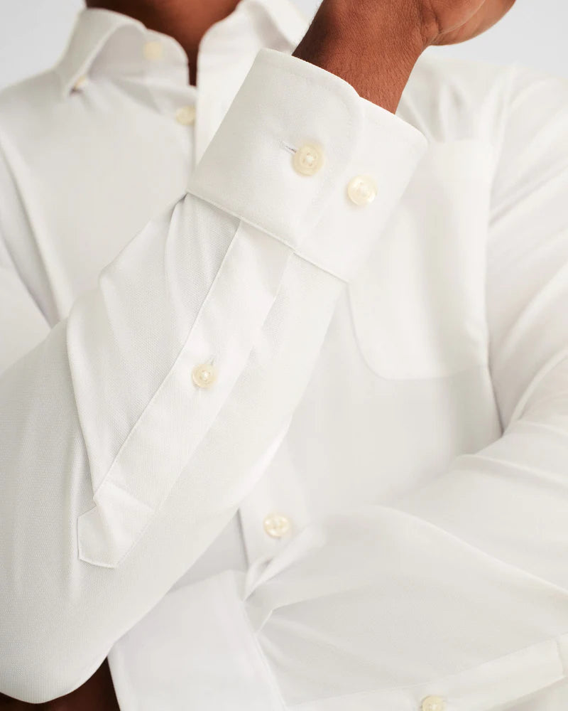 Johnnie-O Tradd PREP-FORMANCE Button Up Shirt White