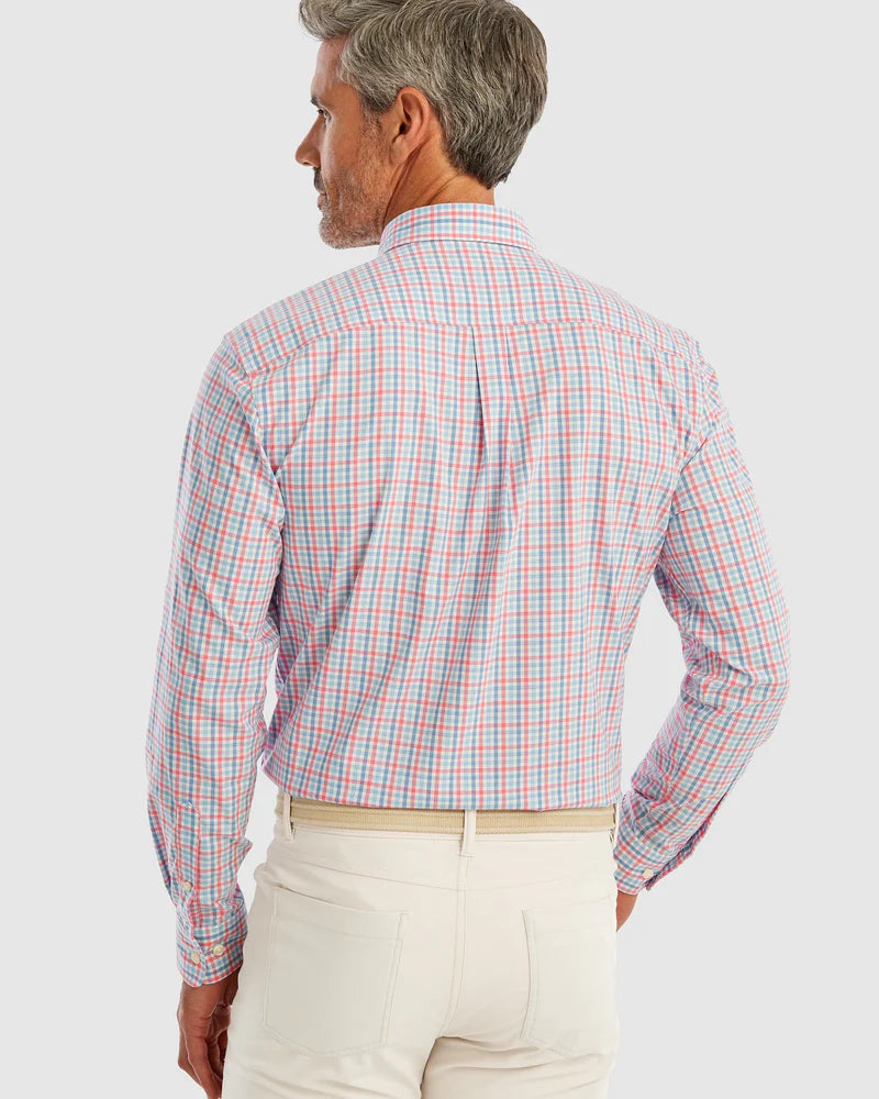 Johnnie-O Cary PREP-PERFORMANCE Button-Up Shirt Confetti