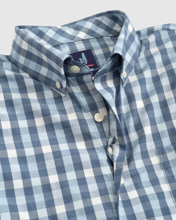 Johnnie-O Big & Tall Cane PREP-FORMANCE Button Up Shirt Oceanside