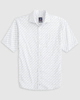 Johnny-O Big & Tall Oleson Prep-Performance Short Sleeve Button-Up Shirt White