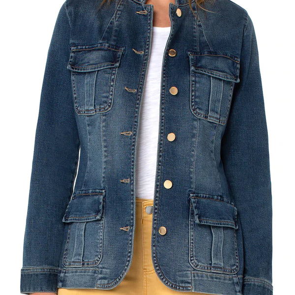 ジャケット・アウター lilonesock Liverpool Seamed Jacket with Patch Pockets Millpond – Dan's