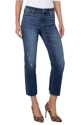 Liverpool Kennedy Crop Straight with Cut Hem 27" Wateree
