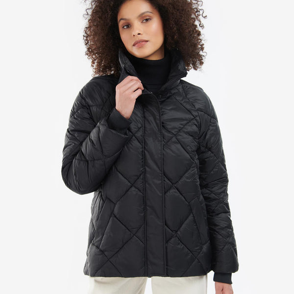 Barbour autocross quilted jacket black 2025