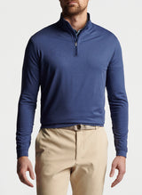 Peter Millar Perth Mélange Performance Quarter-Zip Navy