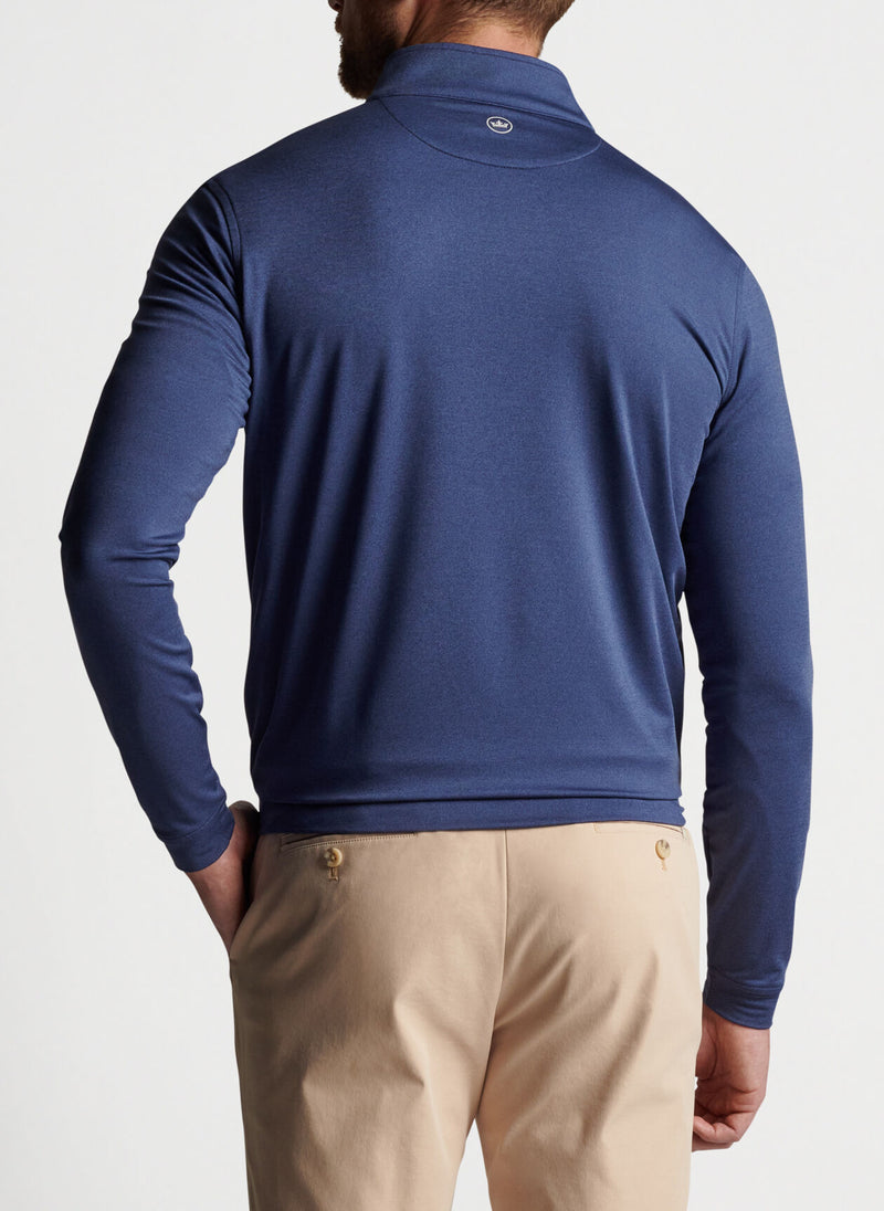 Peter Millar Perth Mélange Performance Quarter-Zip Navy