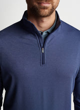 Peter Millar Perth Mélange Performance Quarter-Zip Navy