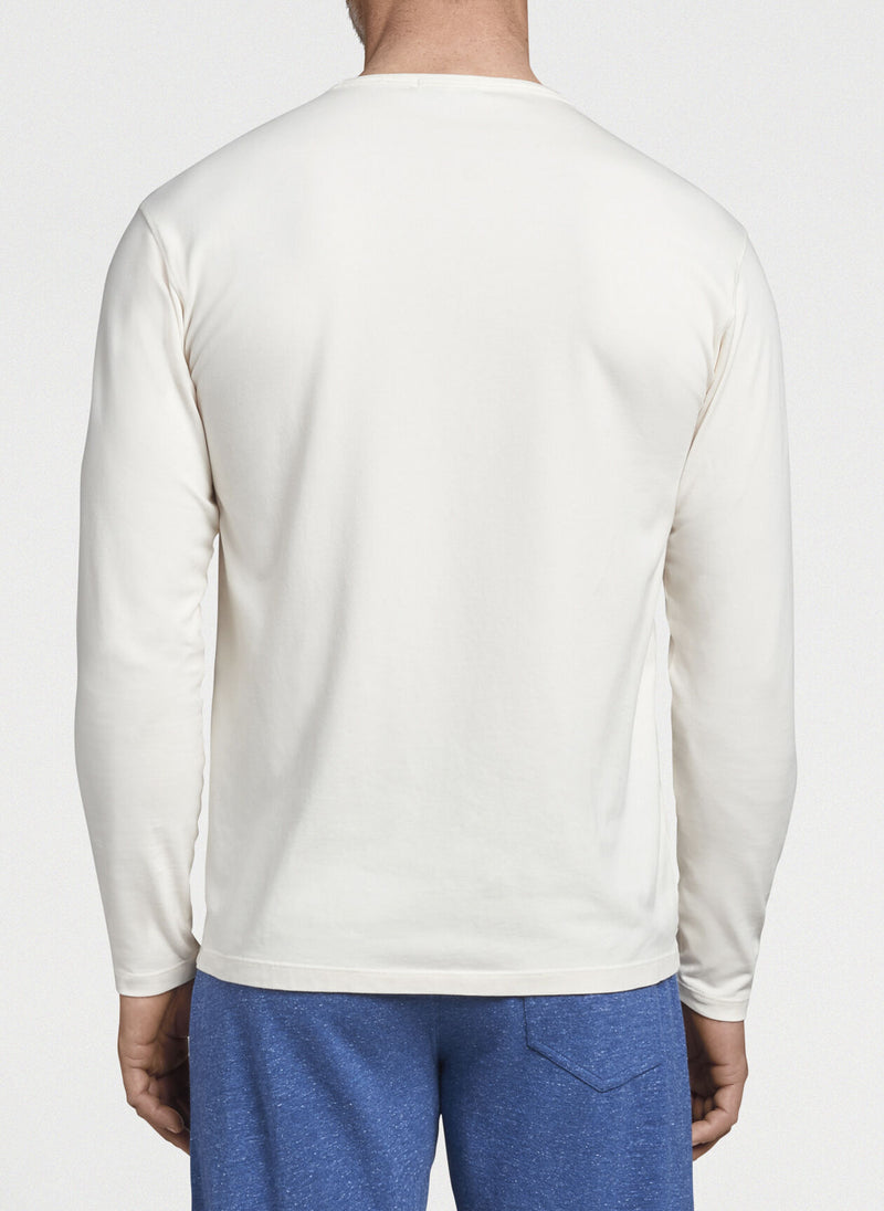 Peter Millar Lava Wash Long-Sleeve T-Shirt Ivory