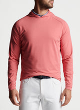 Peter Millar Pine Performance Hoodie in Cape Red