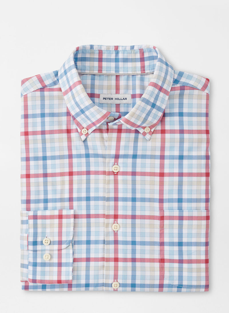 Peter Millar Walker Crown Lite Cotton Stretch Sport Shirt Twilight