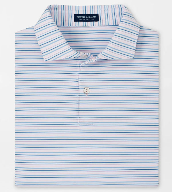 Peter Millar Casely Performance Jersey Polo Tailored Fit Misty Rose