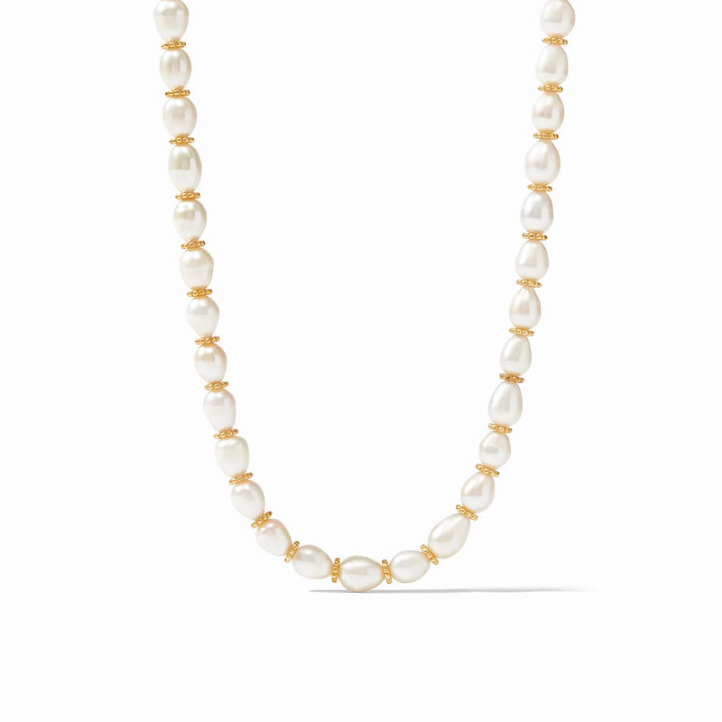 Julie Vos Marbella Necklace Gold Freshwater Pearl