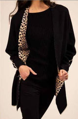 OST Printed Cheetah Cardigan-Reversible