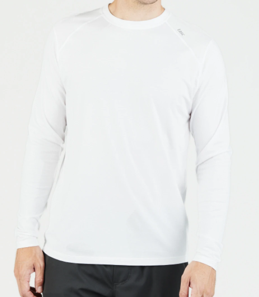Tasc Performance Carrollton Long Sleeve Fitness T-Shirt White