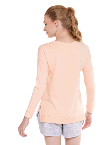 Tasc Riverwalk French Terry Sweatshirt Pink Sand