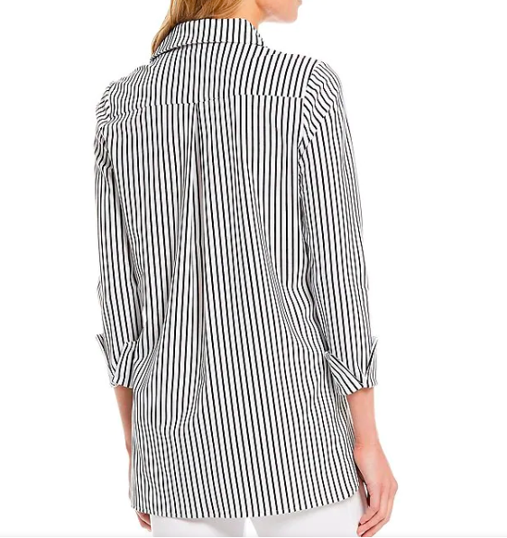 Jude Connally Hadley Top Shirting Stripe White/Black