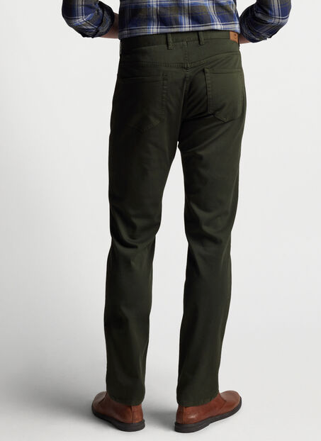 Peter Millar Crown Ultimate Sateen Five-Pocket Pant Dark Olive