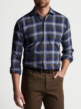 Peter Millar Timber Park Cotton Sport Shirt Olive Branch