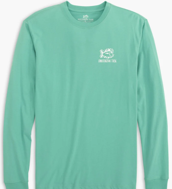 Southern Tide Men's 19th Hole Long Sleeve T-Shirt Agate Green