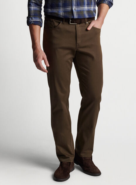 Peter Millar Crown Ultimate Sateen Five-Pocket Pant Chestnut