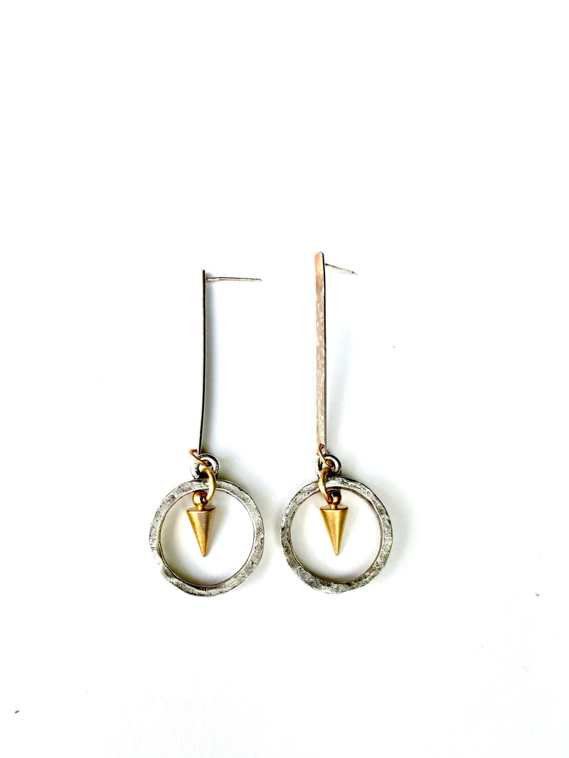 LJ Sonder Sloane Earrings of Mixed Metals