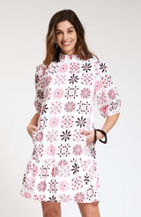 Tyler Boe Pippa Poplin Kalidoscope Dress Multi