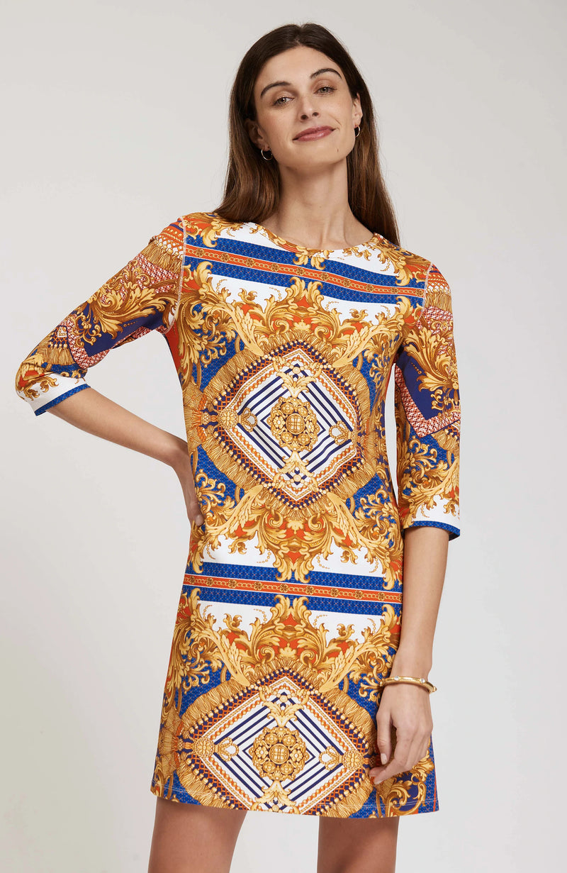 Tyler Boe Alexa Scarf Print Dress Multi