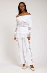 Tyler Boe Daniella Eyelet Tunic White