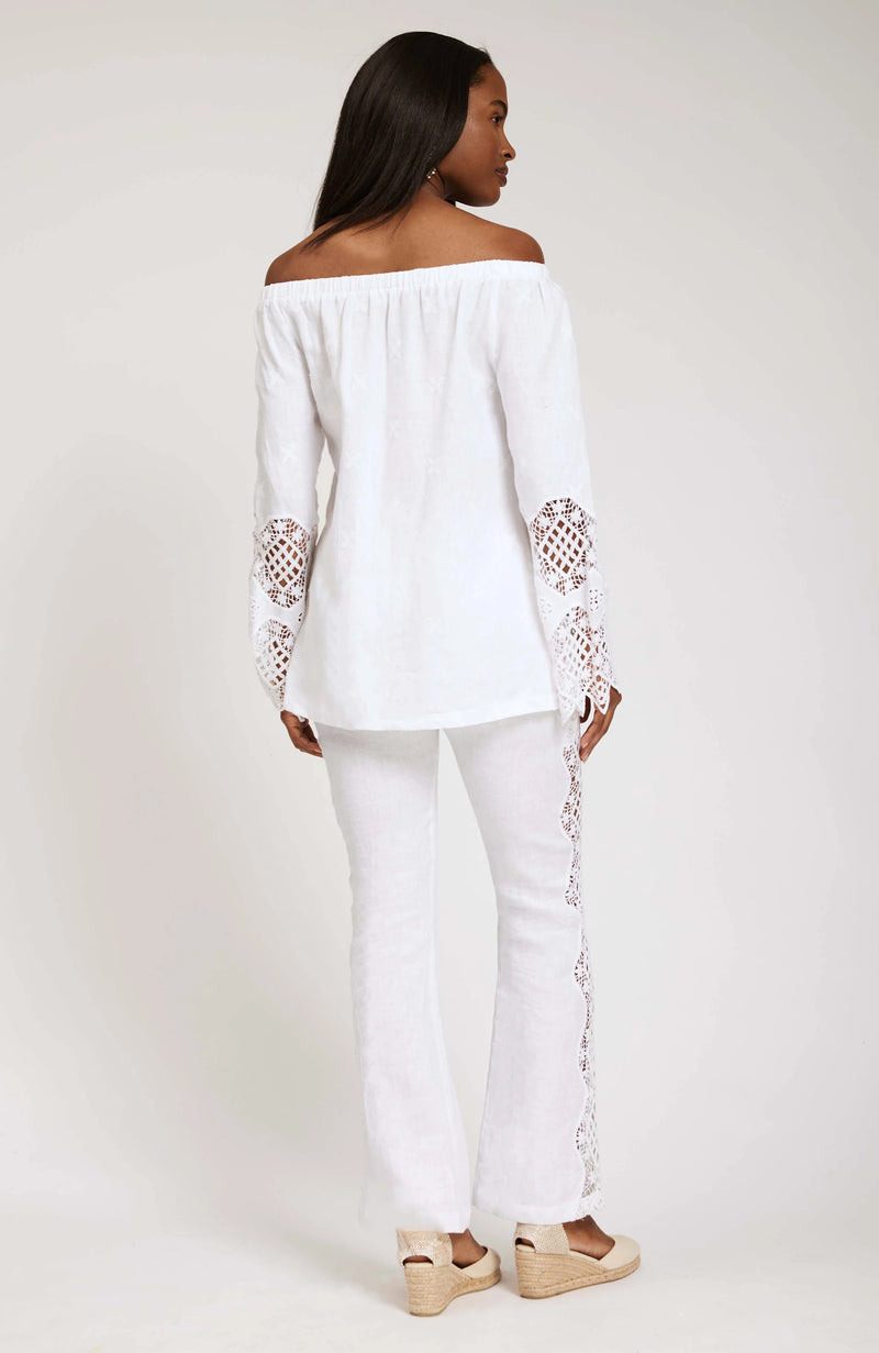 Tyler Boe Daniella Eyelet Tunic White