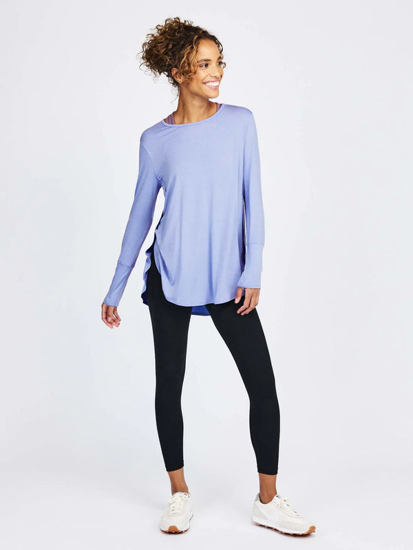 tasc Jenny Long Sleeve Top Periwinkle