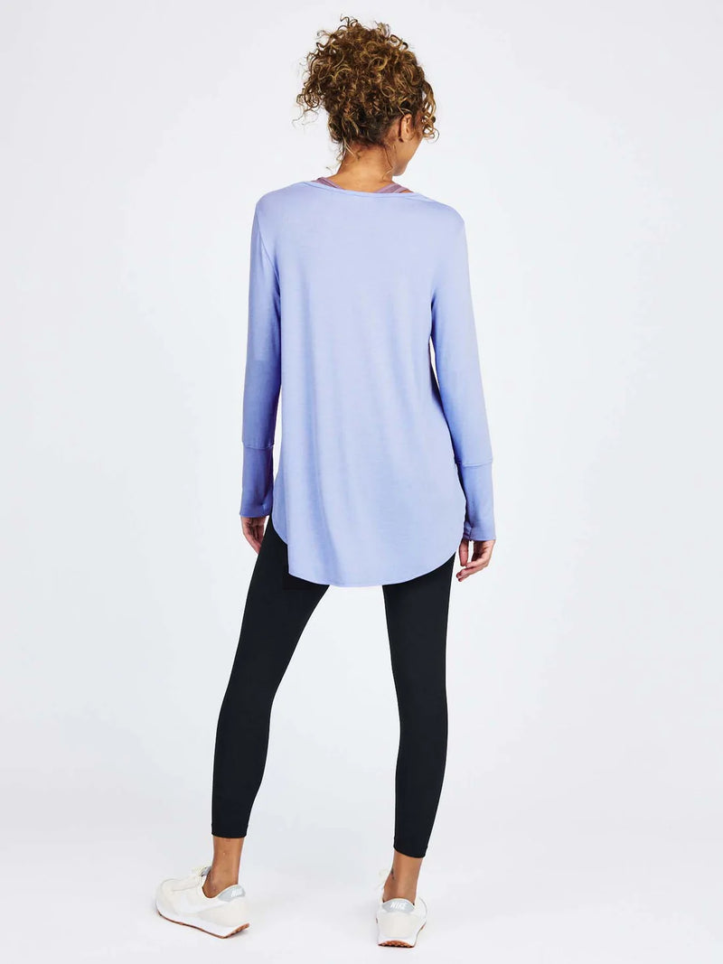tasc Jenny Long Sleeve Top Periwinkle