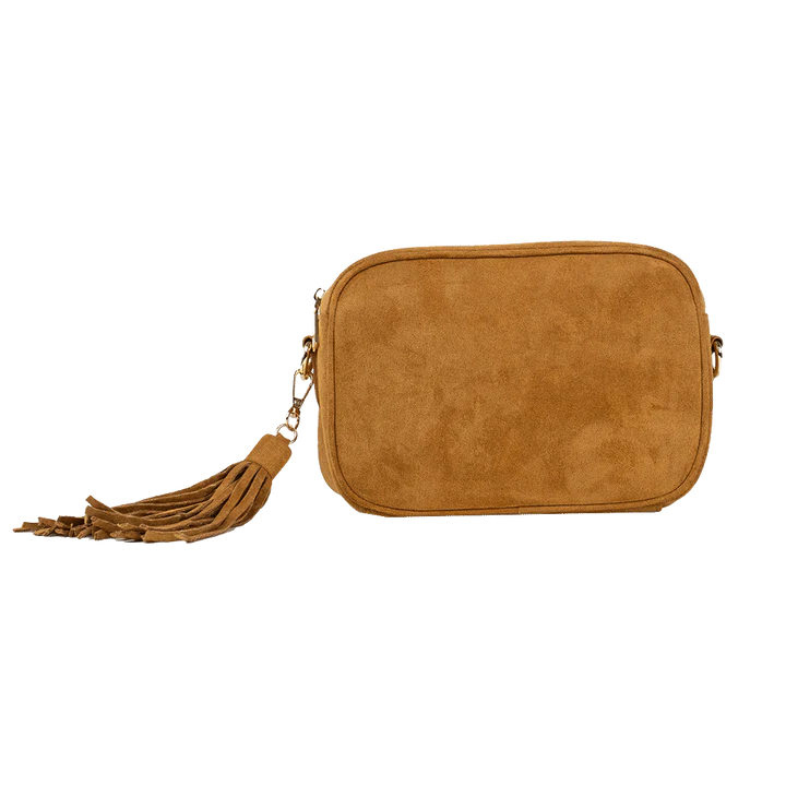 Ahdorned Vegan Suede Tassel Bag - Tobacco