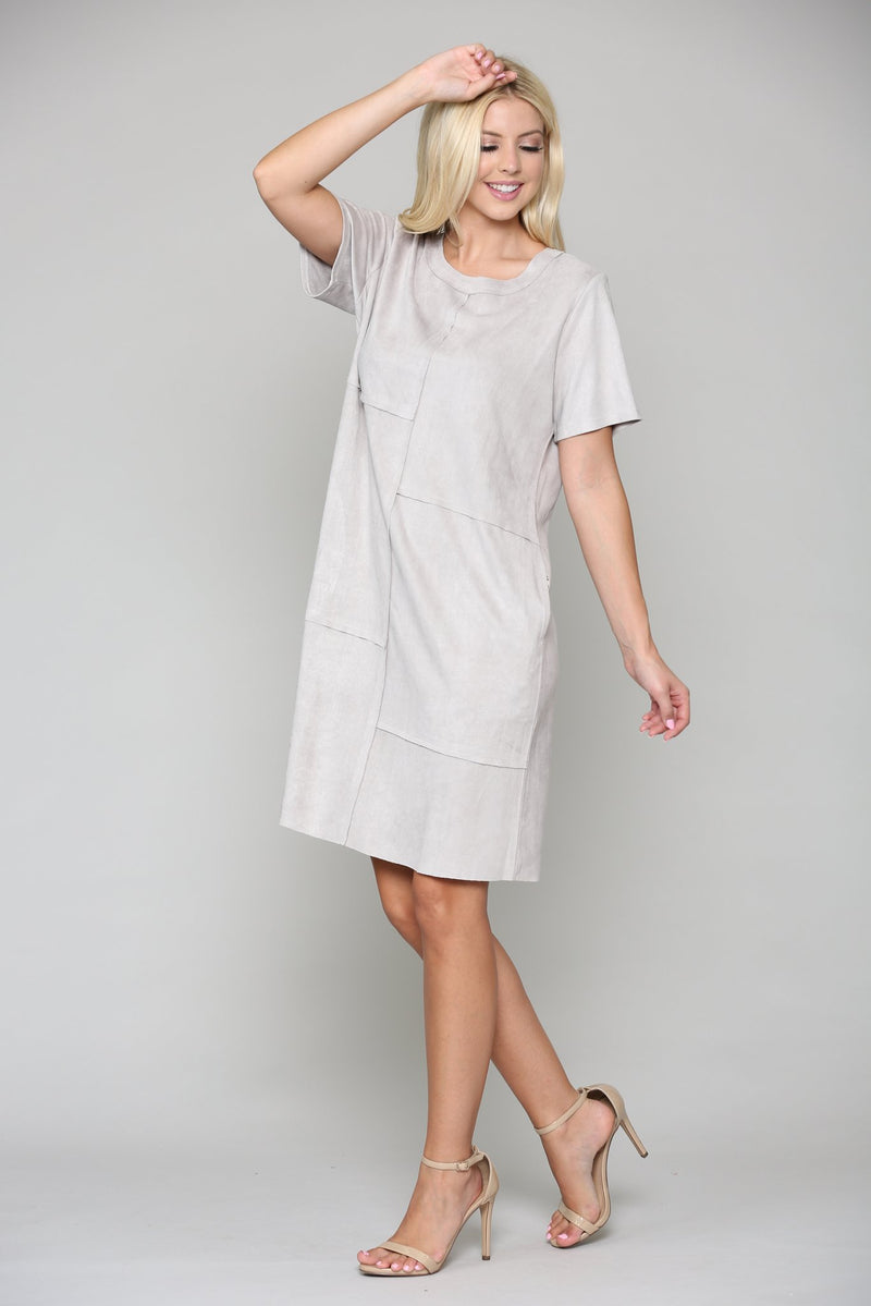 silver tunic dress Plus Size Dresses, Woman, grey, size: 16/18, polyester, Ulla Popken