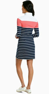 Southern Tide Adie Performance Knit Dress Coral