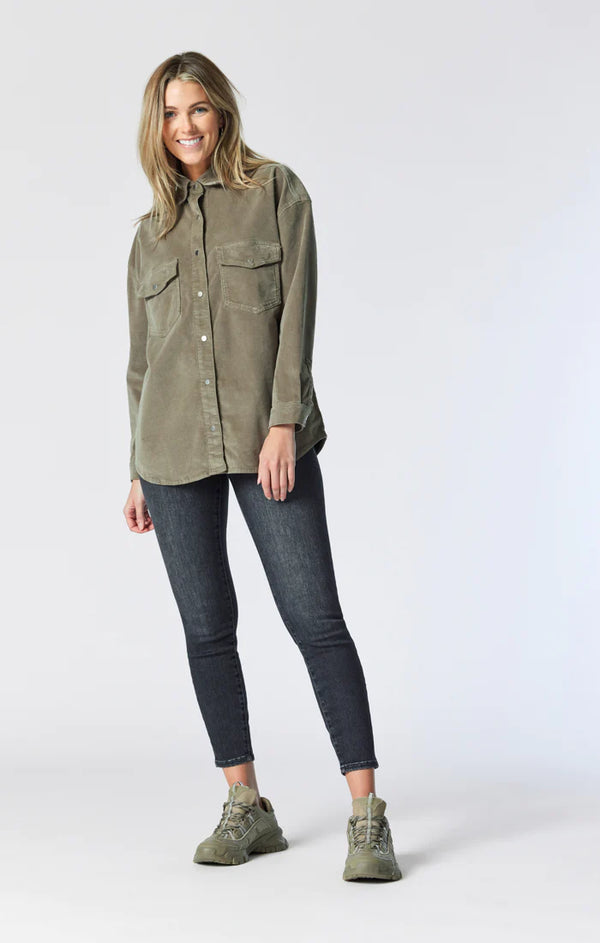 Mavi Livia Corduroy Shirt Aloe Cord