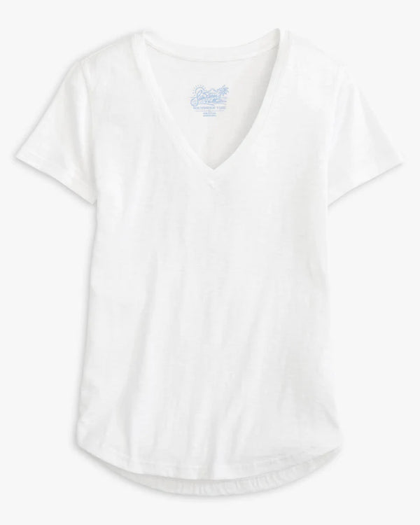 Southern Tide Audrey Sun Farer Short Sleeve V-Neck T-shirt