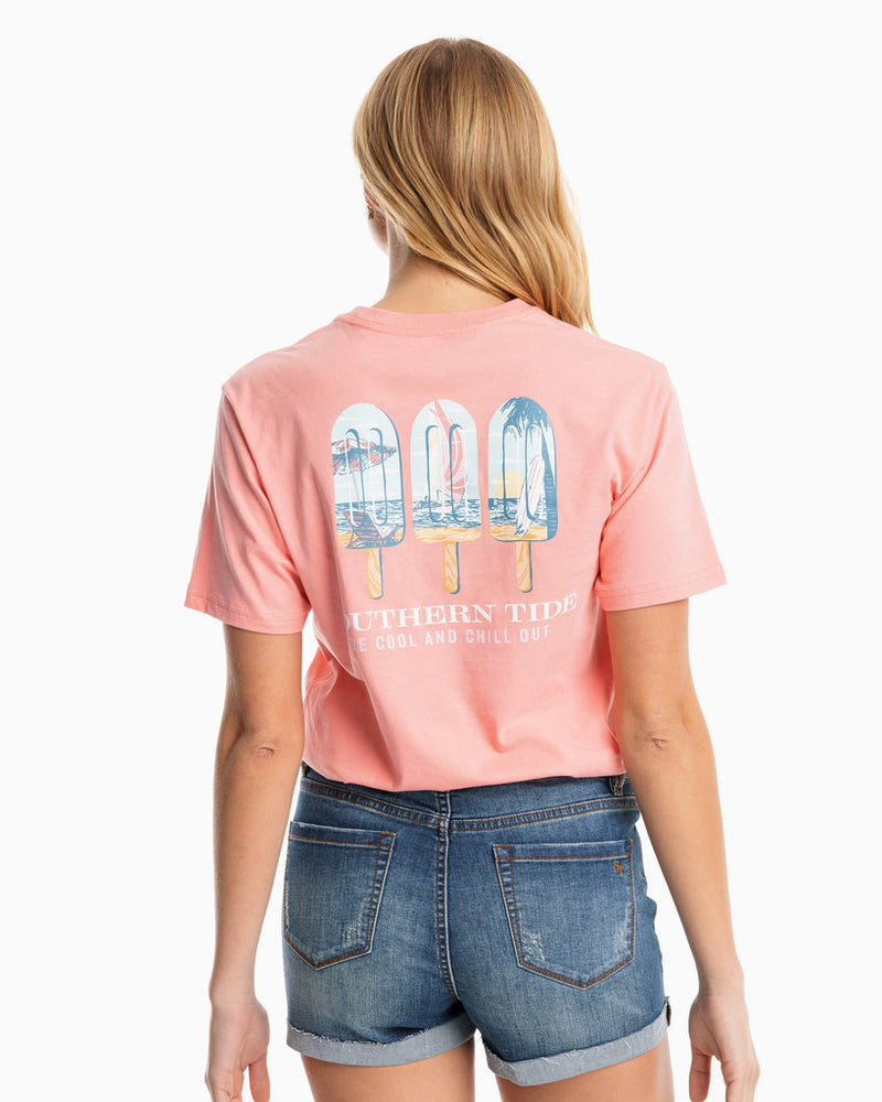 Southern Tide Be Cool and Chill Out T-Shirt Citrus Punch