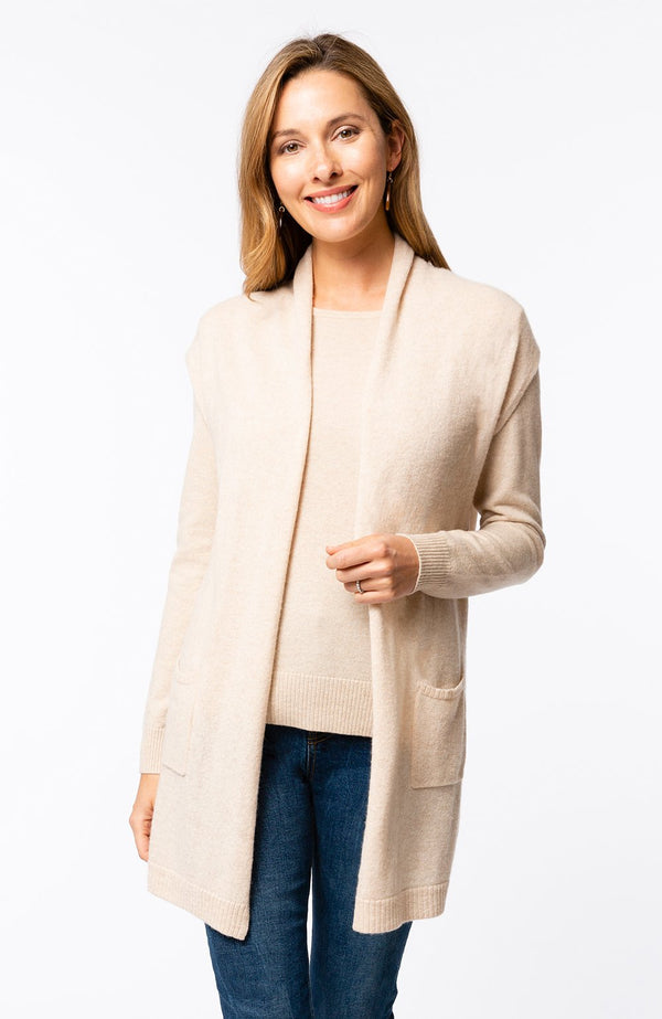 Tyler Boe Cashmere Cardigan Bisque