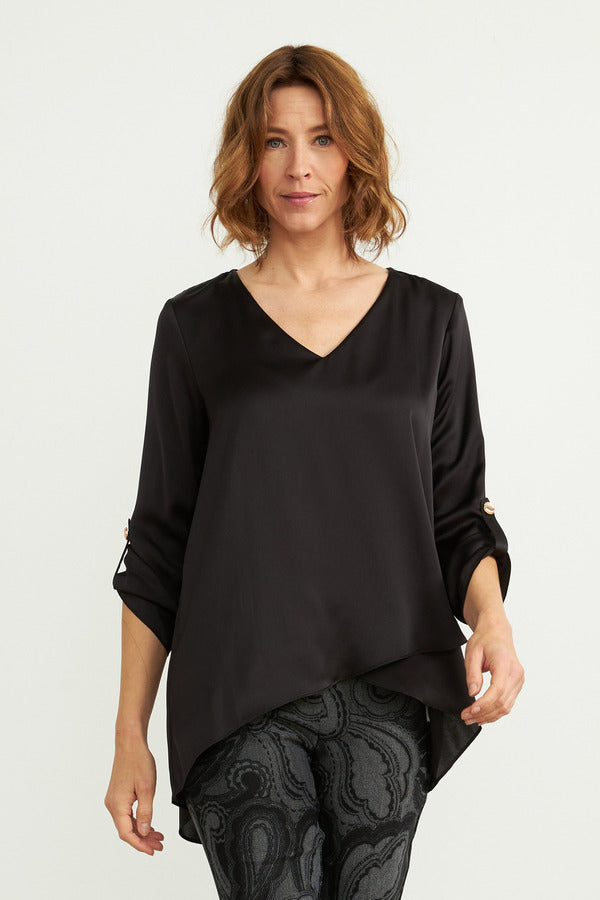 Joseph Kibkoff Blouse Style 204312 Black