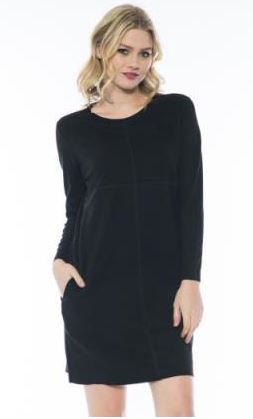 JOH Aurora Long Sleeve Tunic/Dress Black