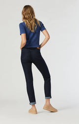 Mavi Kathleen Slim Boyfriend Jean Solid Rinse Feather Blue