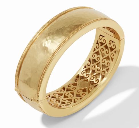 Julie Vos Cassis Statement Hinge Bangle Gold