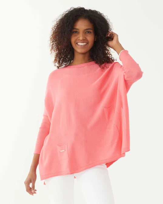 Mersea The Catalina Travel Sweater Coral
