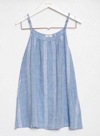 Dylan Sofia Stripe Cami Chambray