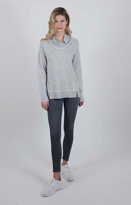 OST Anna Drapy Cowl Patch Pockets-Double Sided Cloud